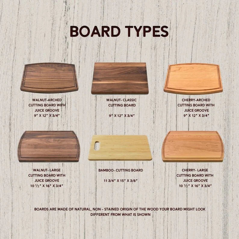 Unique Personalized The Lovers' Cutting Board Customized Cutting Board Gifts for Men by Groovy Guy