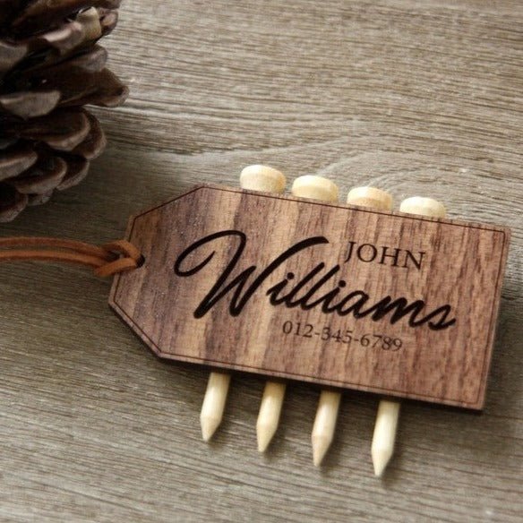 Unique Personalized Bunker Bag Tag Customized Golf Gifts for Men by Groovy Guy