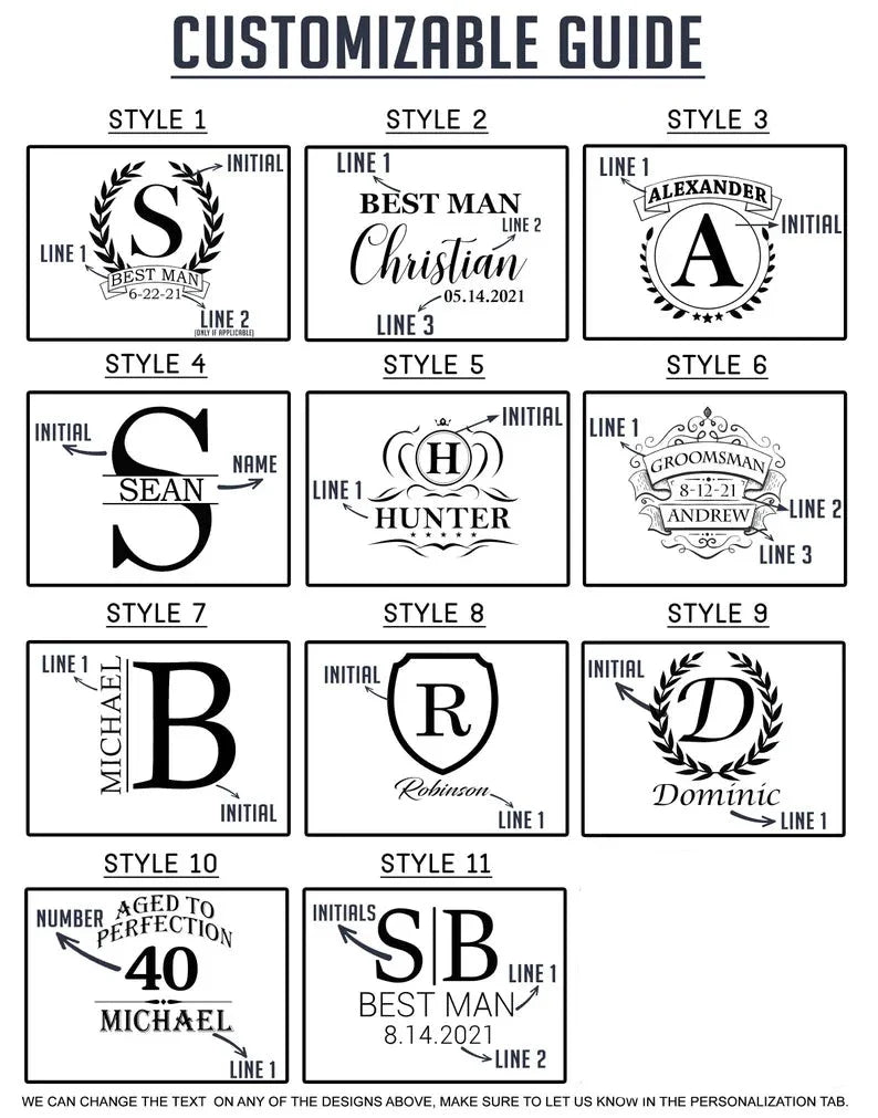 Personalized Decanter and Whiskey Stones Set