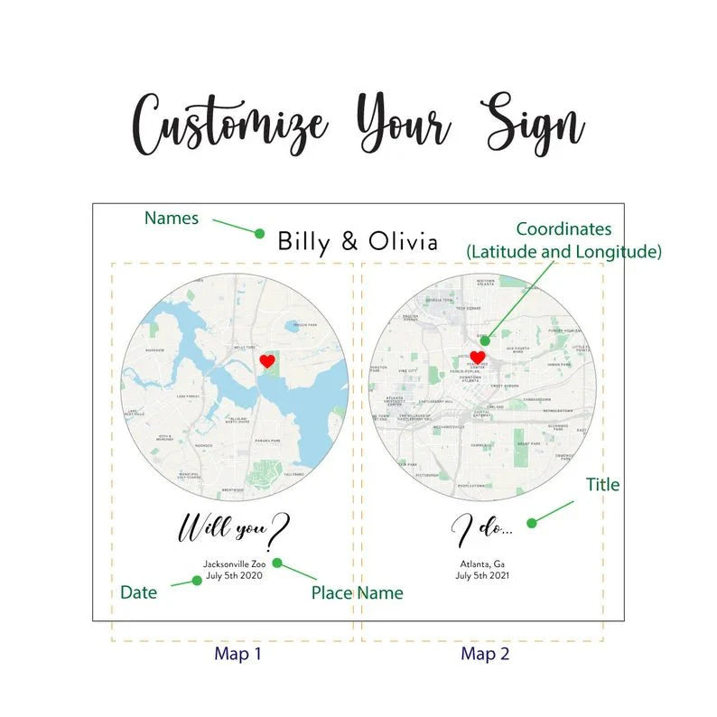 Unique Personalized Romantic "First Date to I Do" Plaque Customized Anniversary Gifts for Men by Groovy Guy