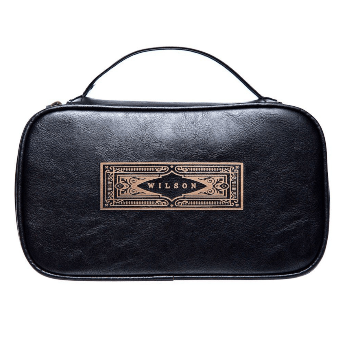 Unique Personalized Leather Shaving Bag Customized Personalized Toiletry Bag Gifts for Men by Groovy Guy