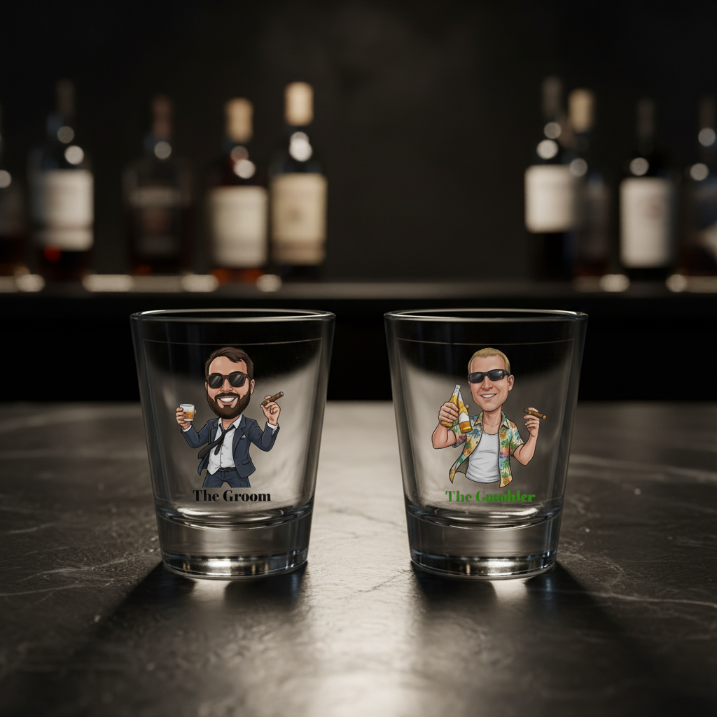 Crazy Bachelor Party Shot Glass