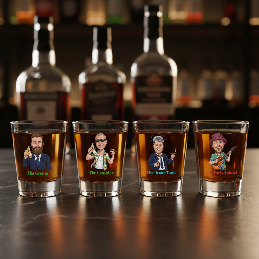 Crazy Bachelor Party Shot Glass