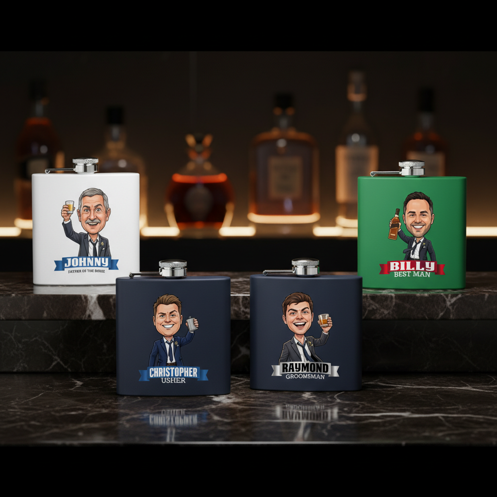 Wedding Party Hip Flask