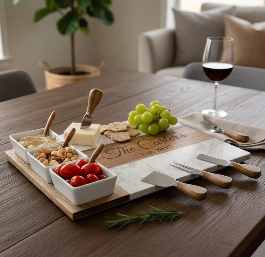 Elegant Personalized Charcuterie Board