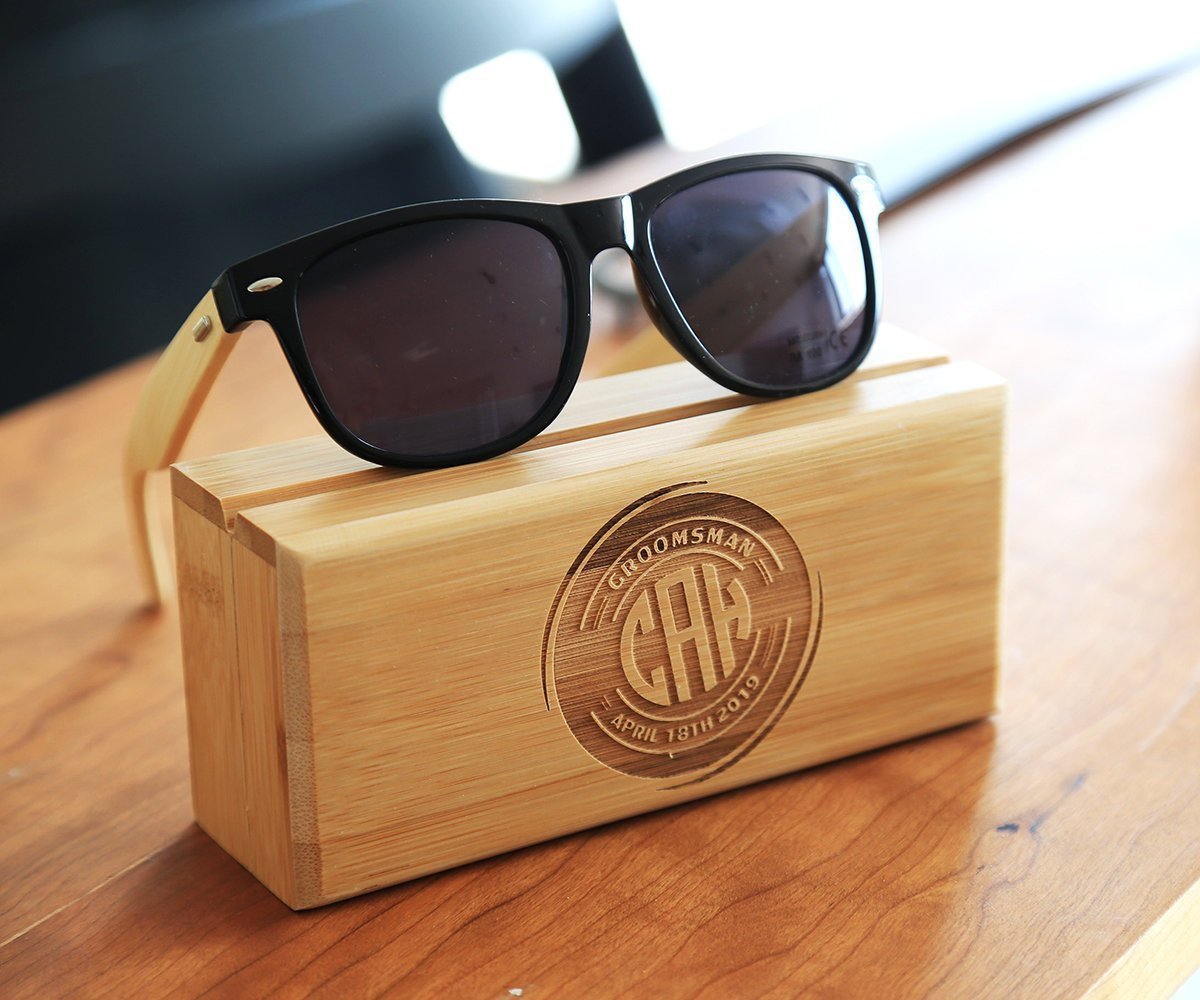 Unique Personalized Stylish Wedding Day Shades Customized Groomsmen Gifts Gifts for Men by Groovy Guy