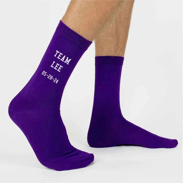 Socks Wedding Team Socks by Groovy Groomsmen Gifts