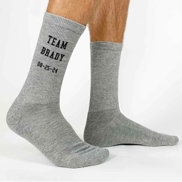Socks Wedding Team Socks by Groovy Groomsmen Gifts