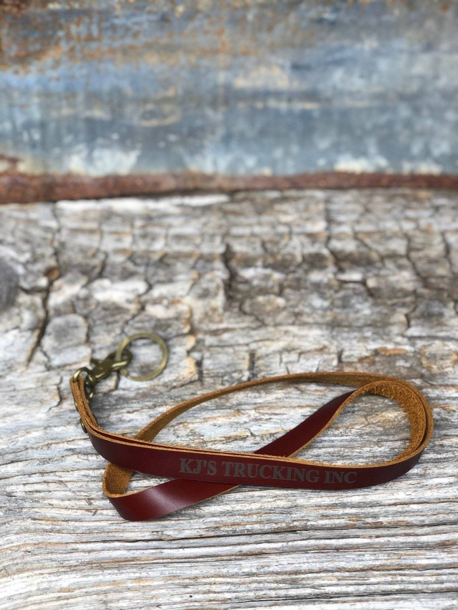 Travel Gifts Leather Lanyard by Groovy Groomsmen Gifts