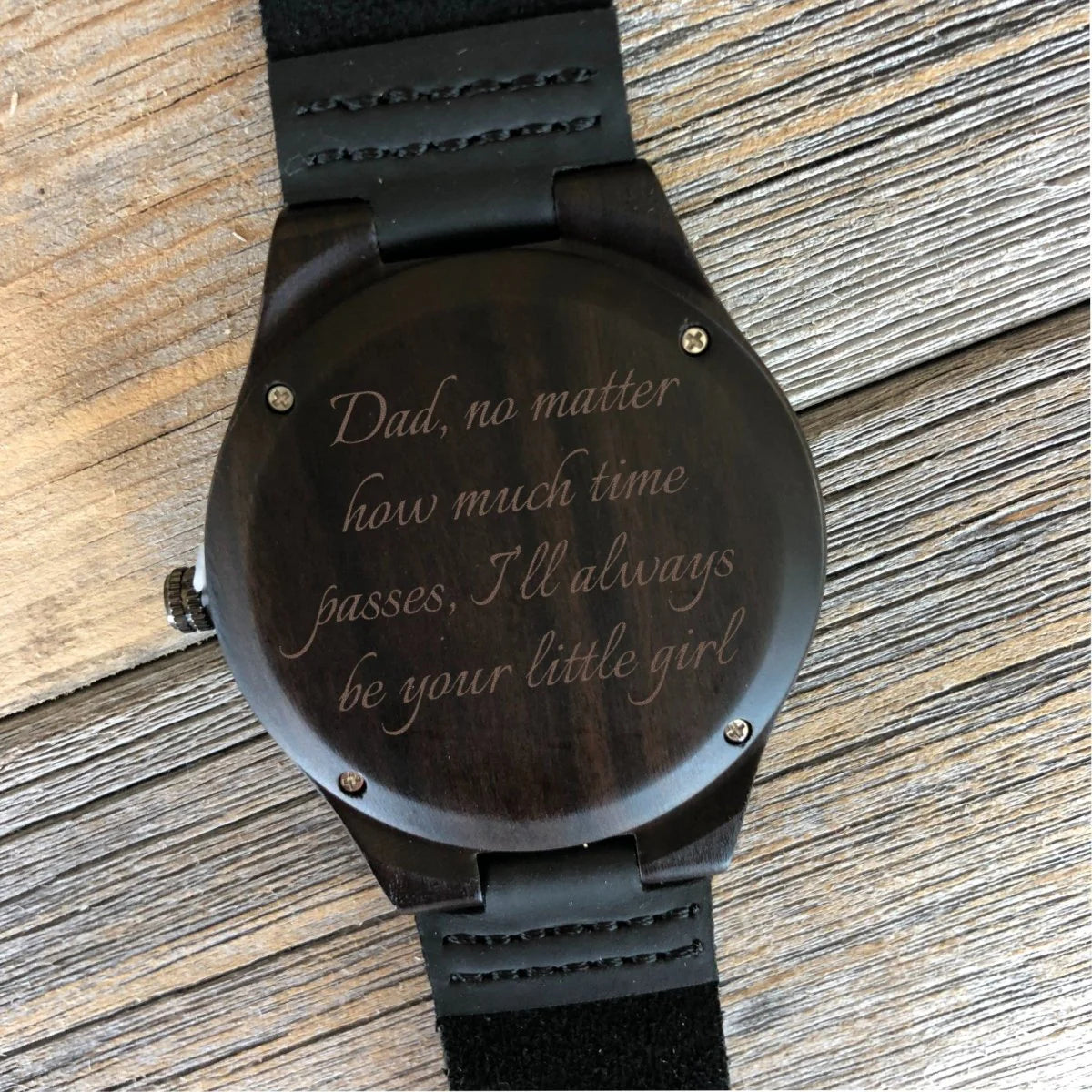 Personalized Keepsake Wood Watch