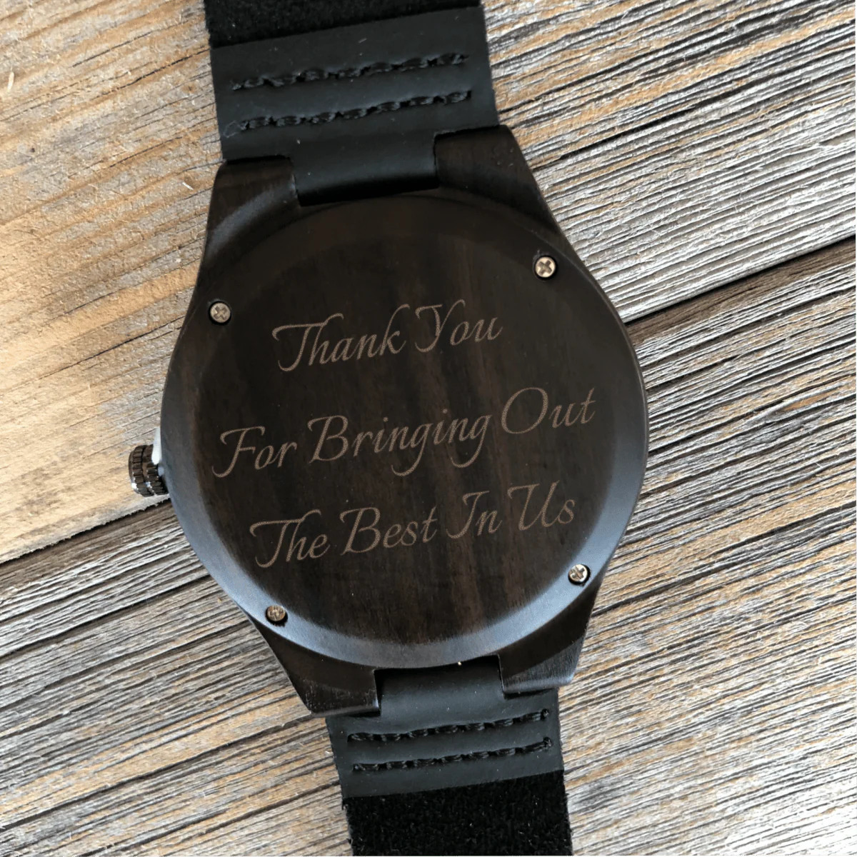 Personalized Keepsake Wood Watch