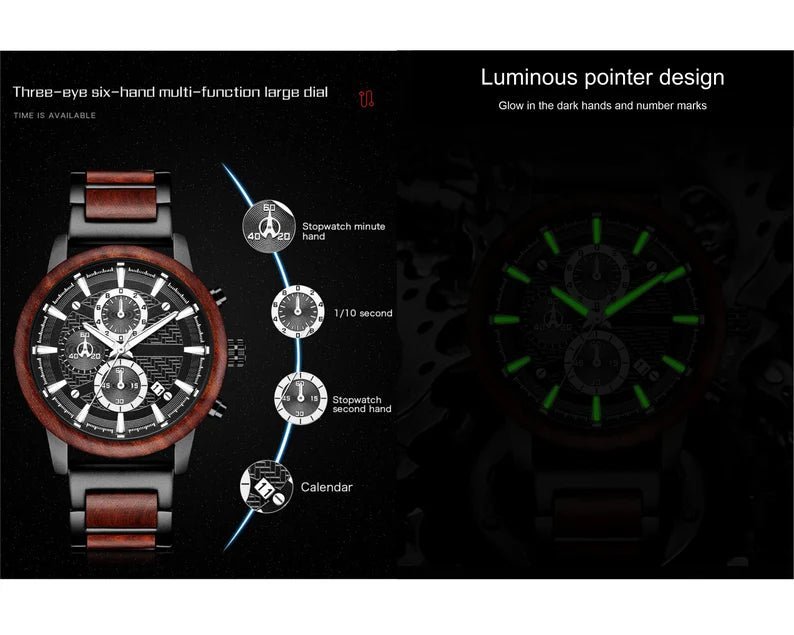 Watches Black Sandal Wood Watch by Groovy Groomsmen Gifts