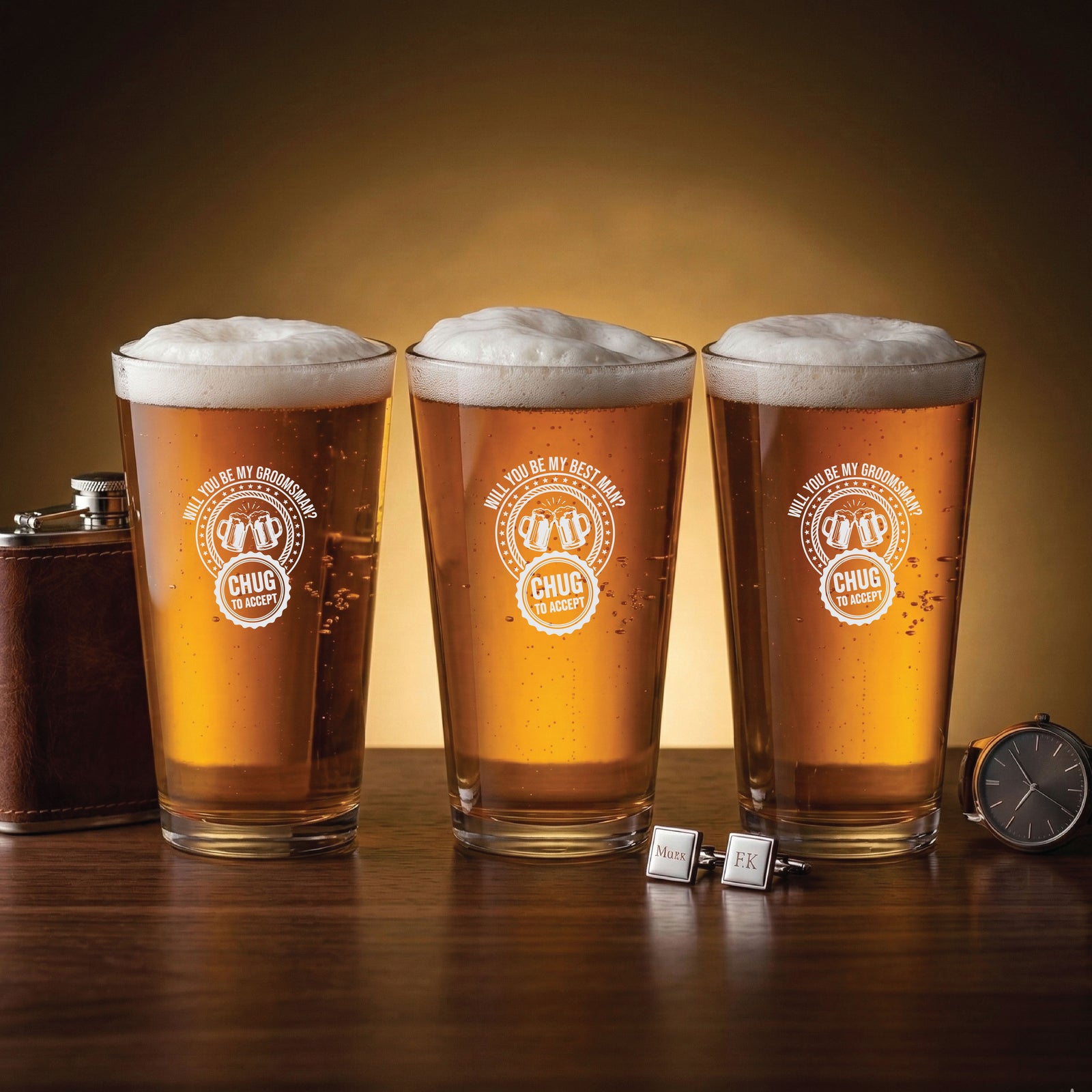 The Groomsman Proposal Pint