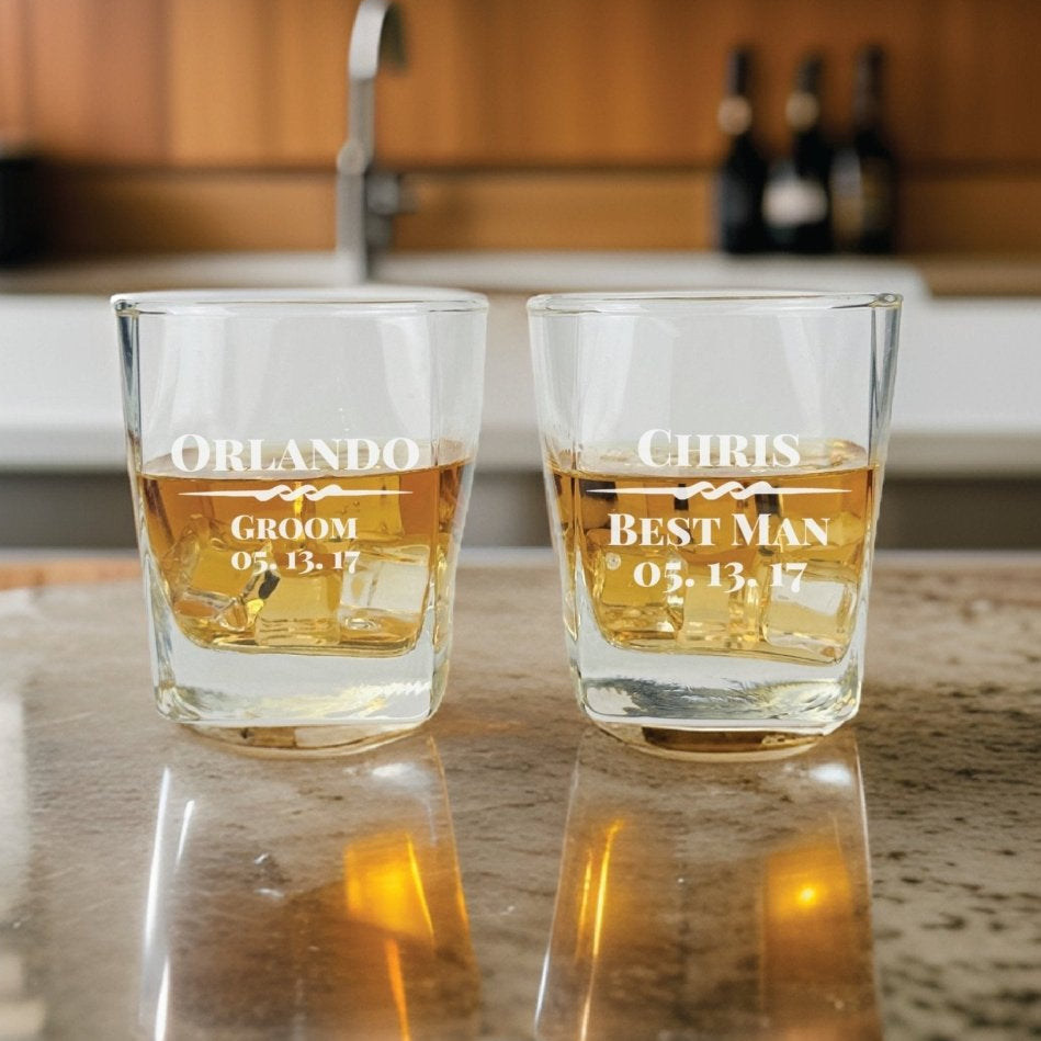 Whiskey Glass Whiskey Smash by Groovy Groomsmen Gifts