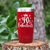 Red Birthday Tumbler With 40 And Fabulous Crown Design