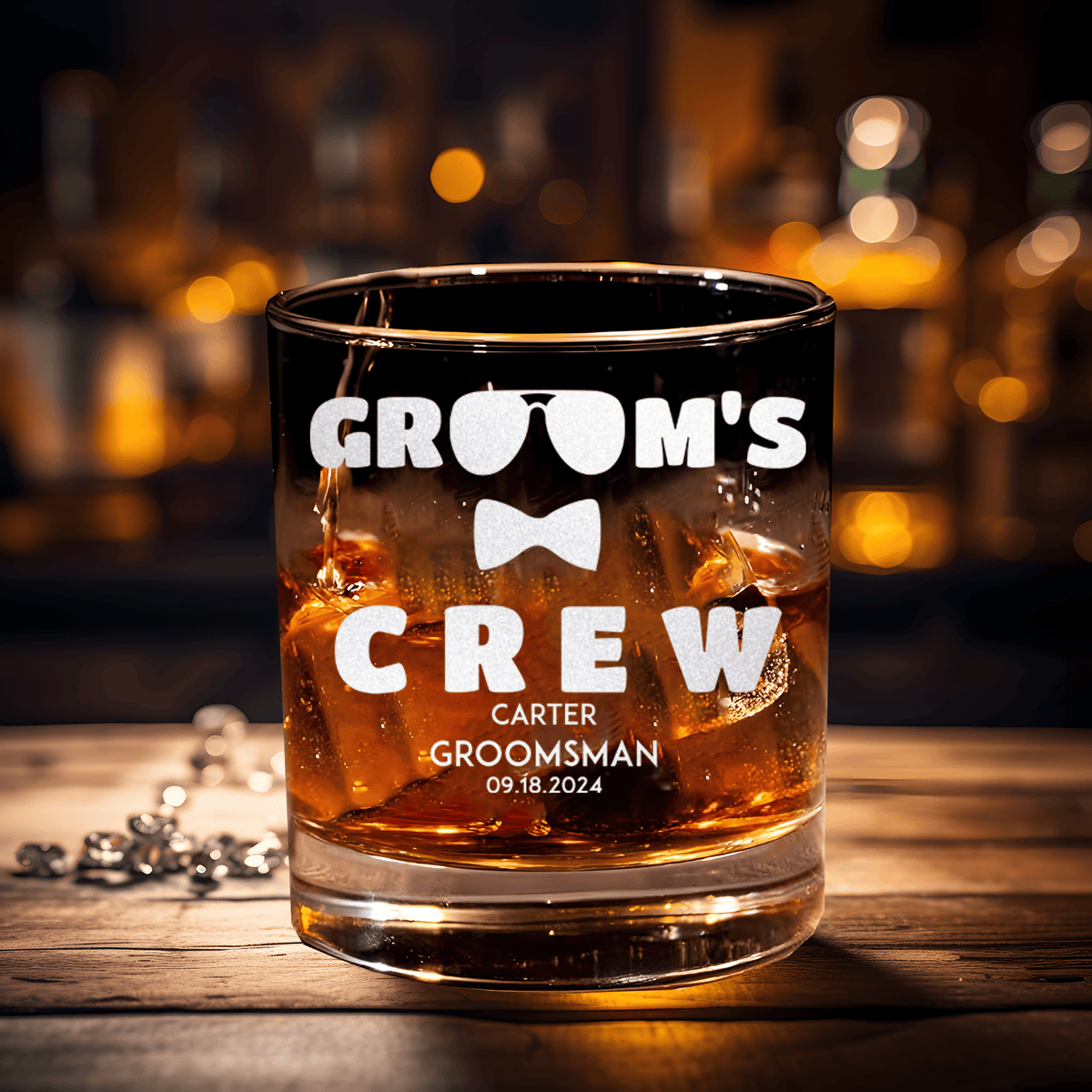 Crew In Shades Whiskey Glass