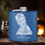 Blue Groomsman Flask With Custom Groomsman Design