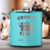 Teal Groomsman Flask With Grooms Tribe Design