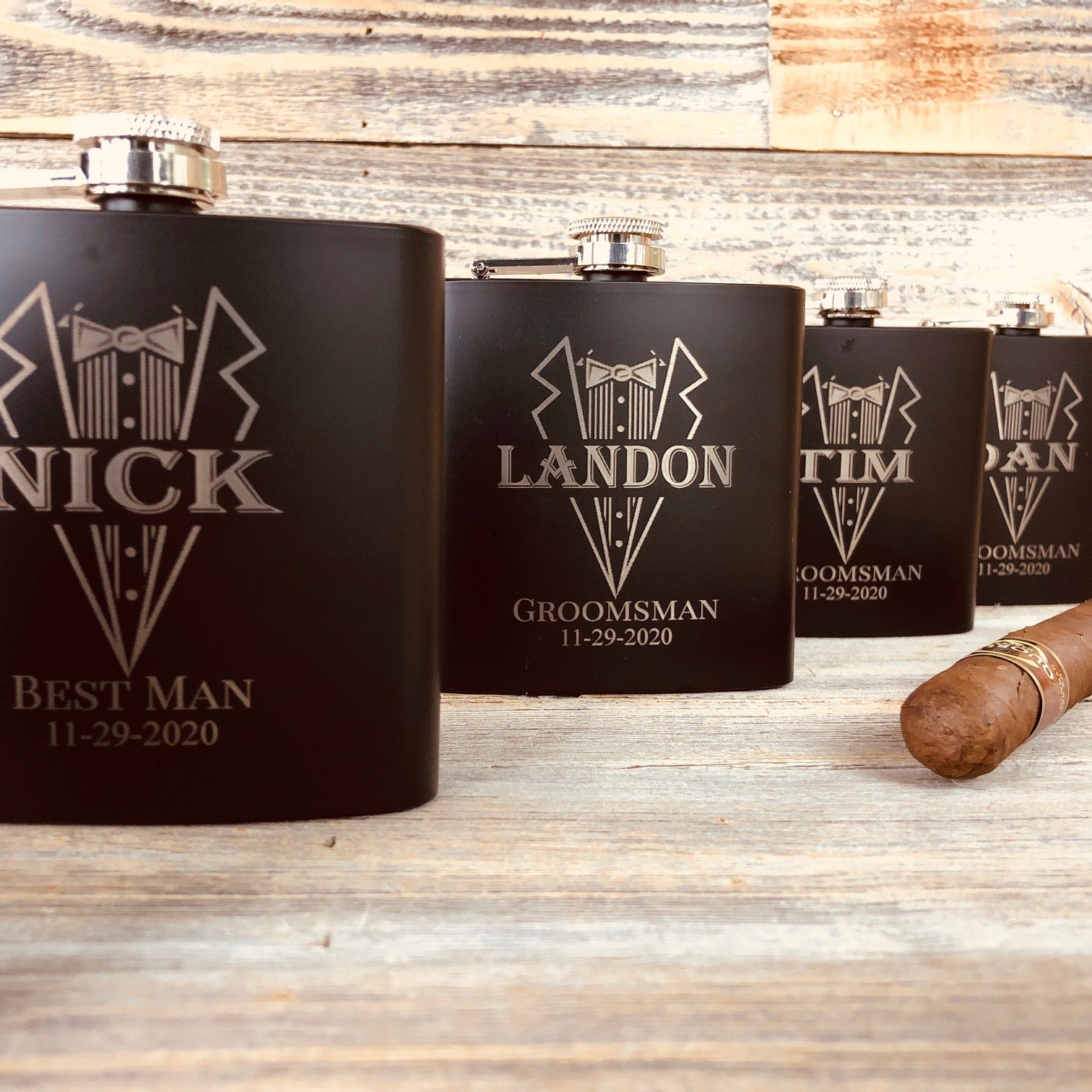 Great Custom Flasks for Your Groomsmen