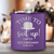 Purple Groomsman Flask With Timeless Friend Design