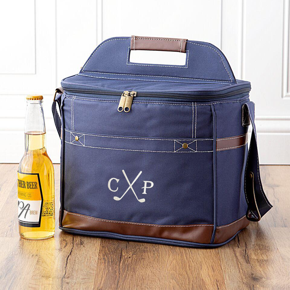 Personalized Green Cooler as Golf Groomsmen Gift