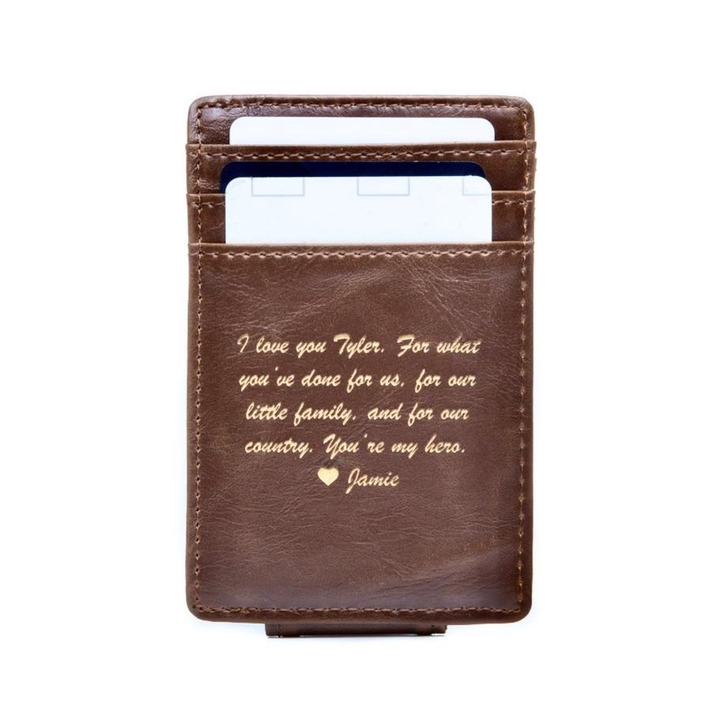 Custom Personalized Leather Wallet