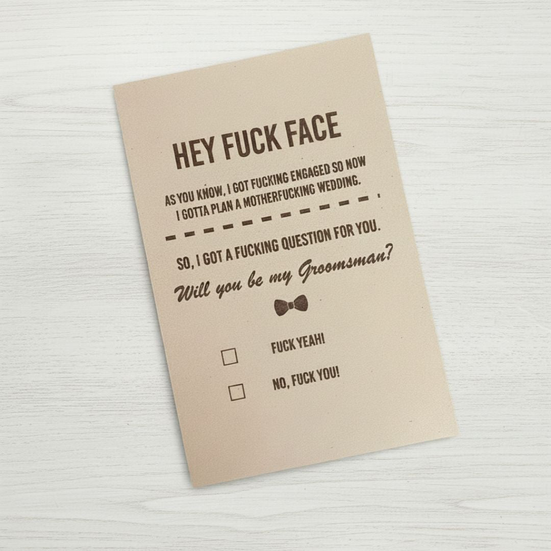 Groomsmen Proposal Bomb