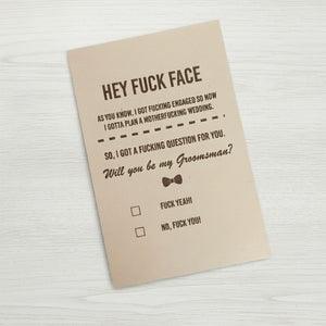 Groomsmen Proposal Bomb