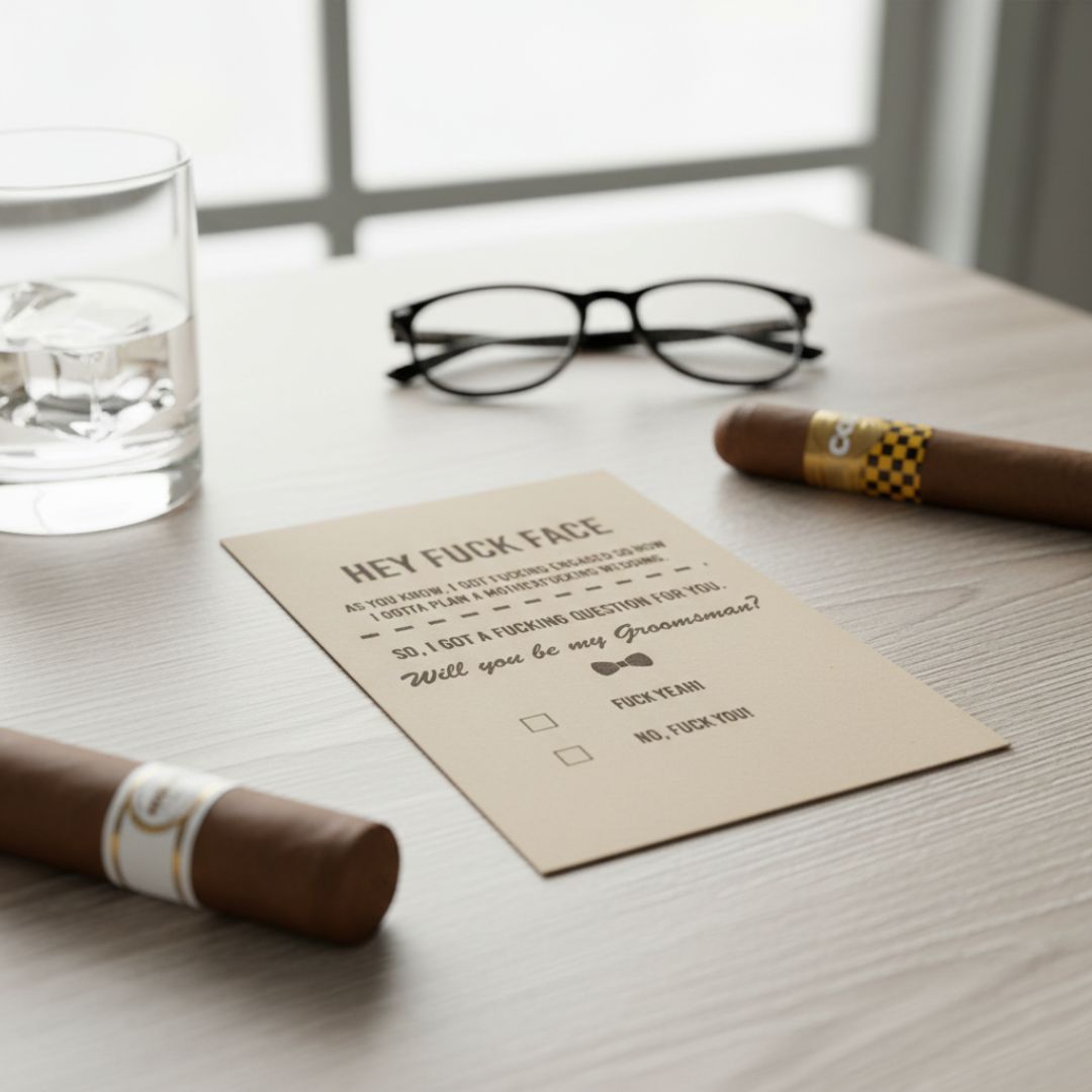 Groomsmen Proposal Bomb