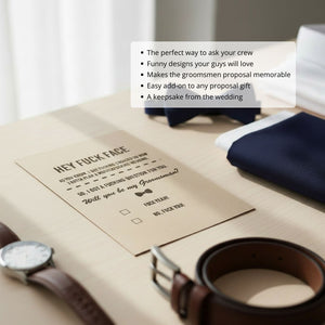 Groomsmen Proposal Bomb