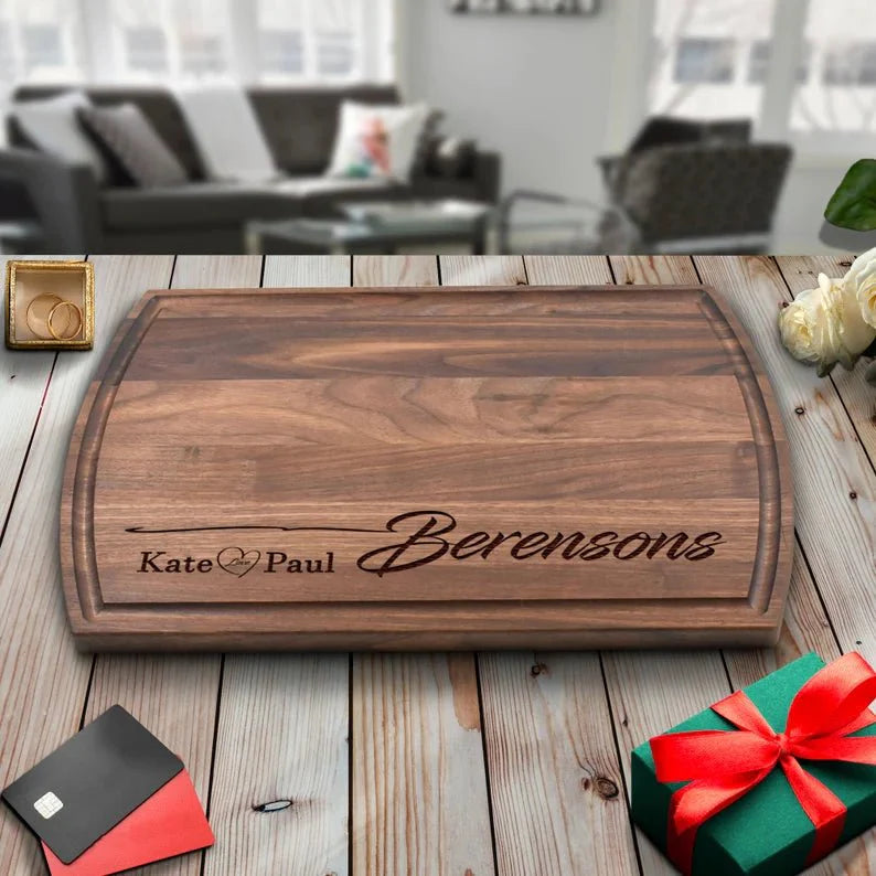 Unique Personalized The Lovers' Cutting Board Customized Cutting Board Gifts for Men by Groovy Guy
