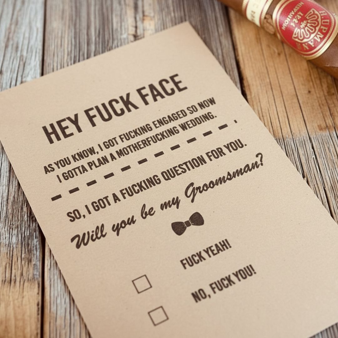 Groomsmen Proposal Bomb