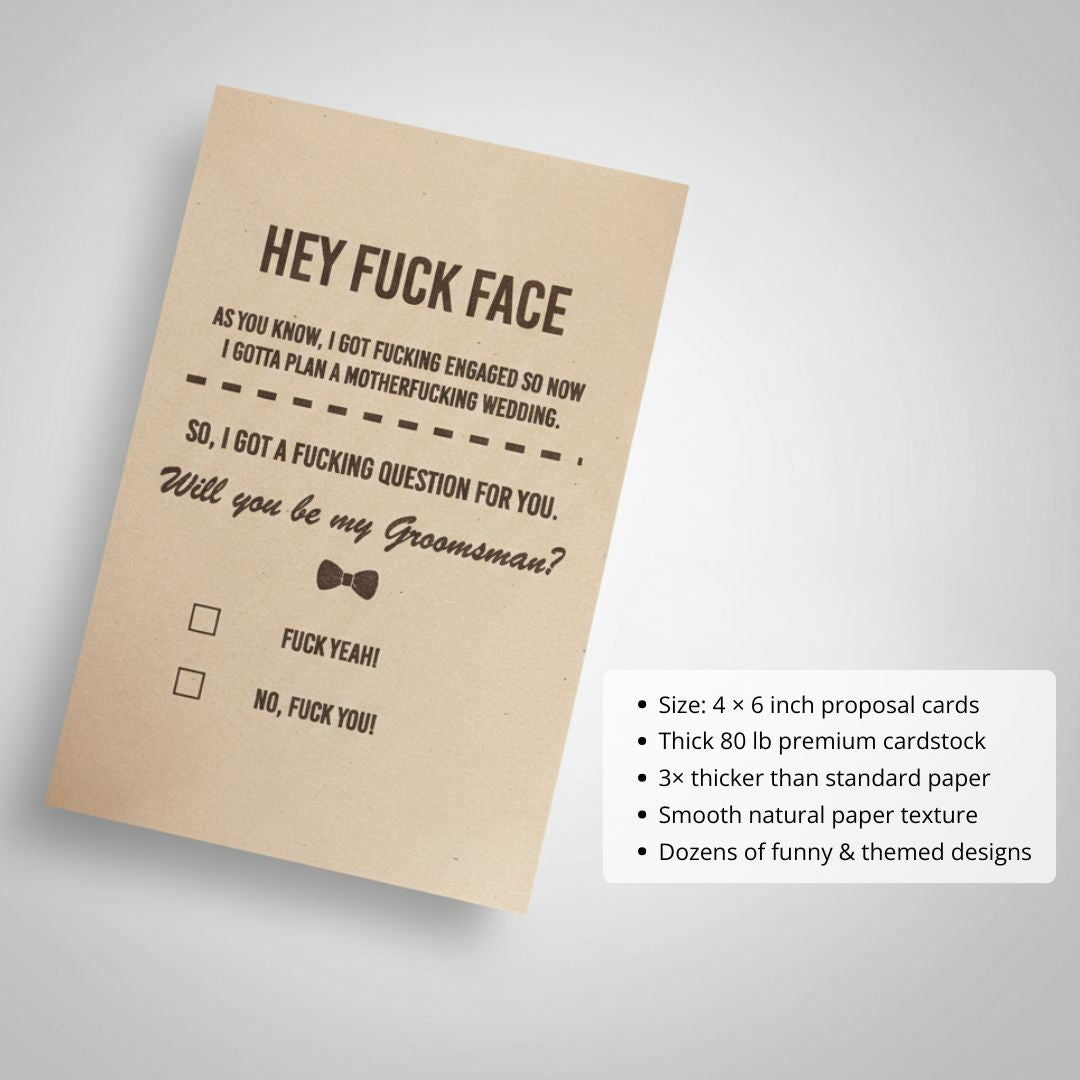 Groomsmen Proposal Bomb