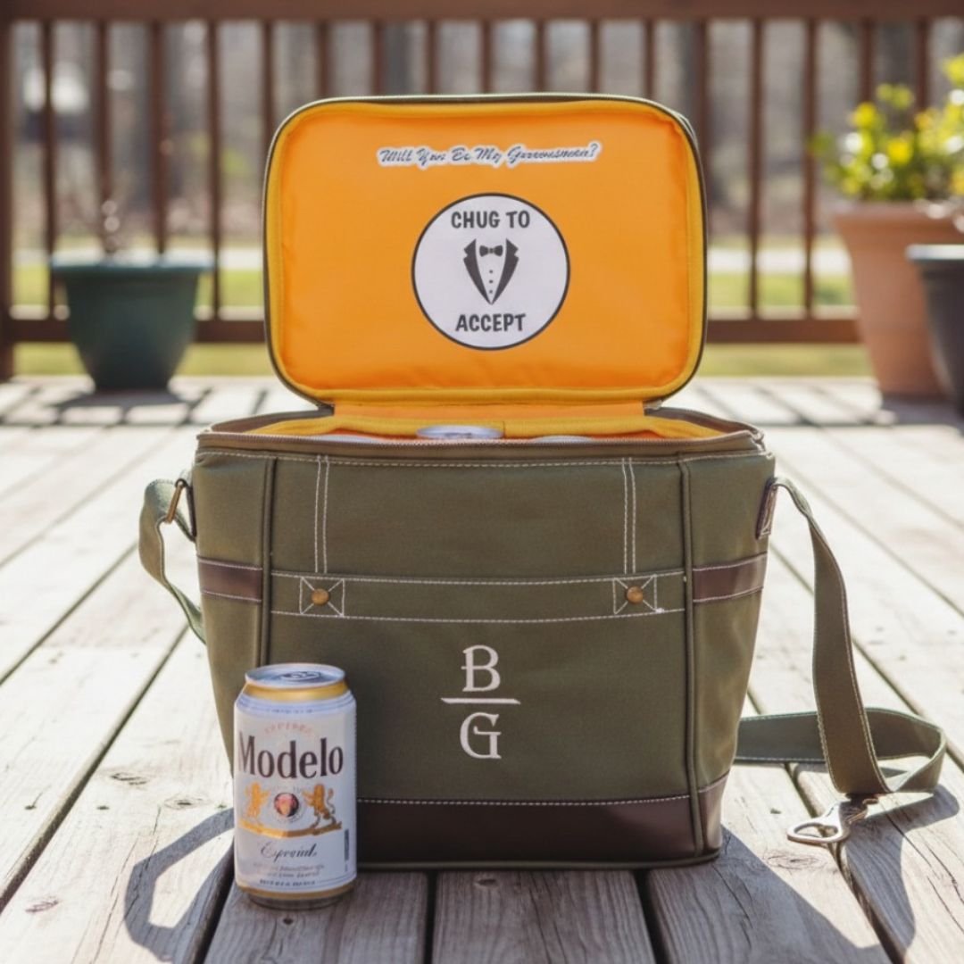 Personalized Groomsmen Gifts The Coolest Groomsmen Proposal Cooler by Groovy Groomsmen Gifts