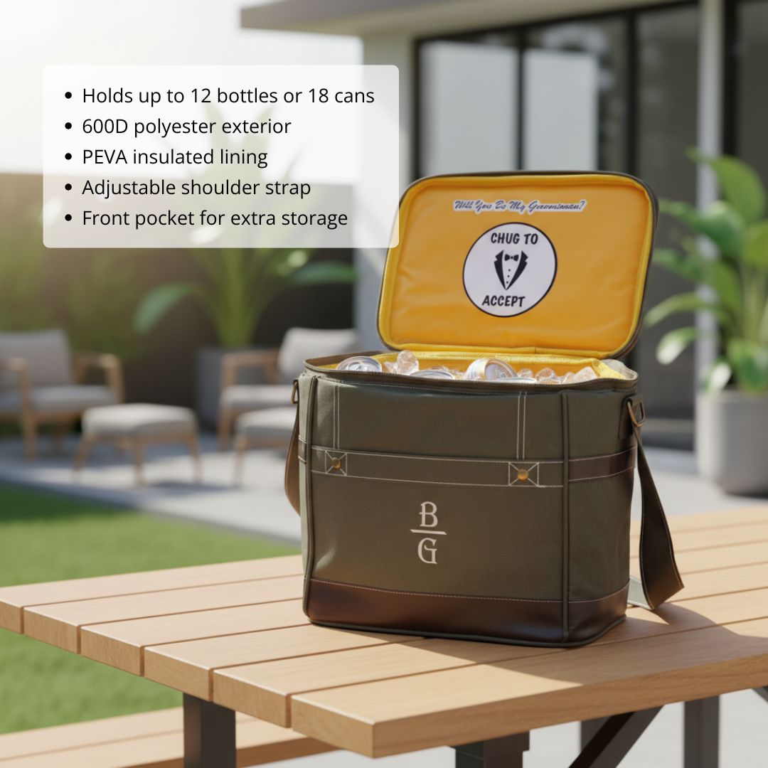 The Coolest Groomsmen Proposal Cooler