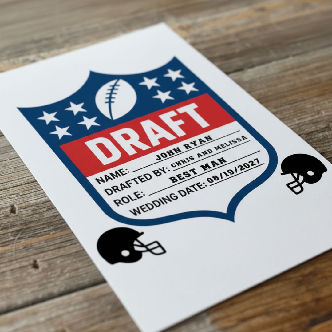 Groomsmen Football Draft Proposal