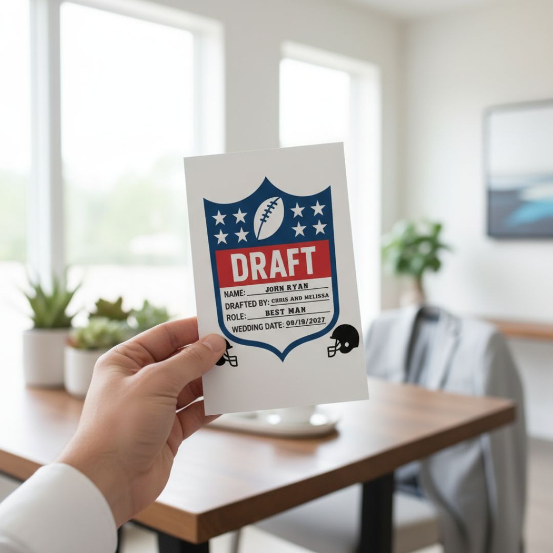 Groomsmen Football Draft Proposal