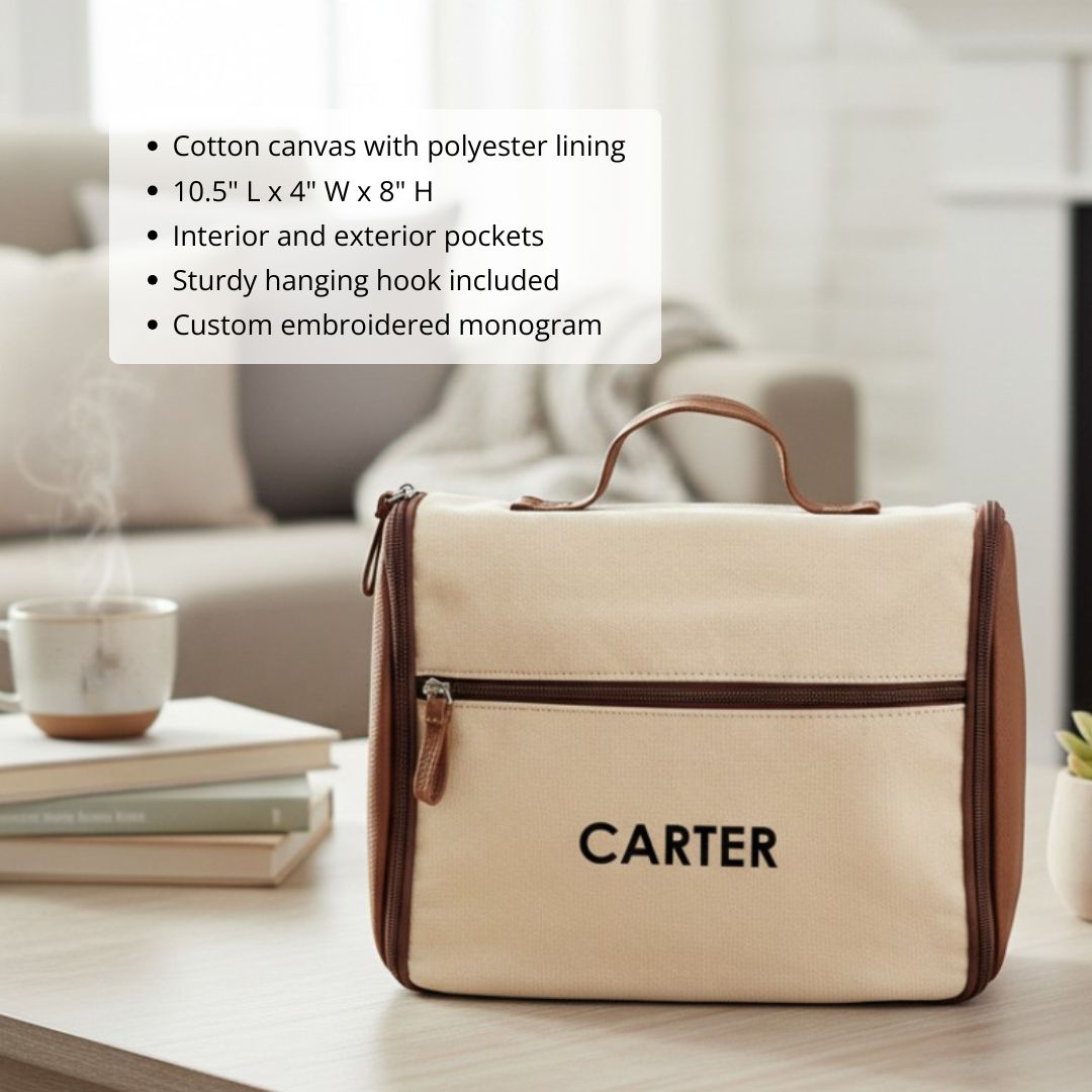 customized logo travel toiletry bag Personalized Ultimate Hanging Groomsmen Toiletry Bag