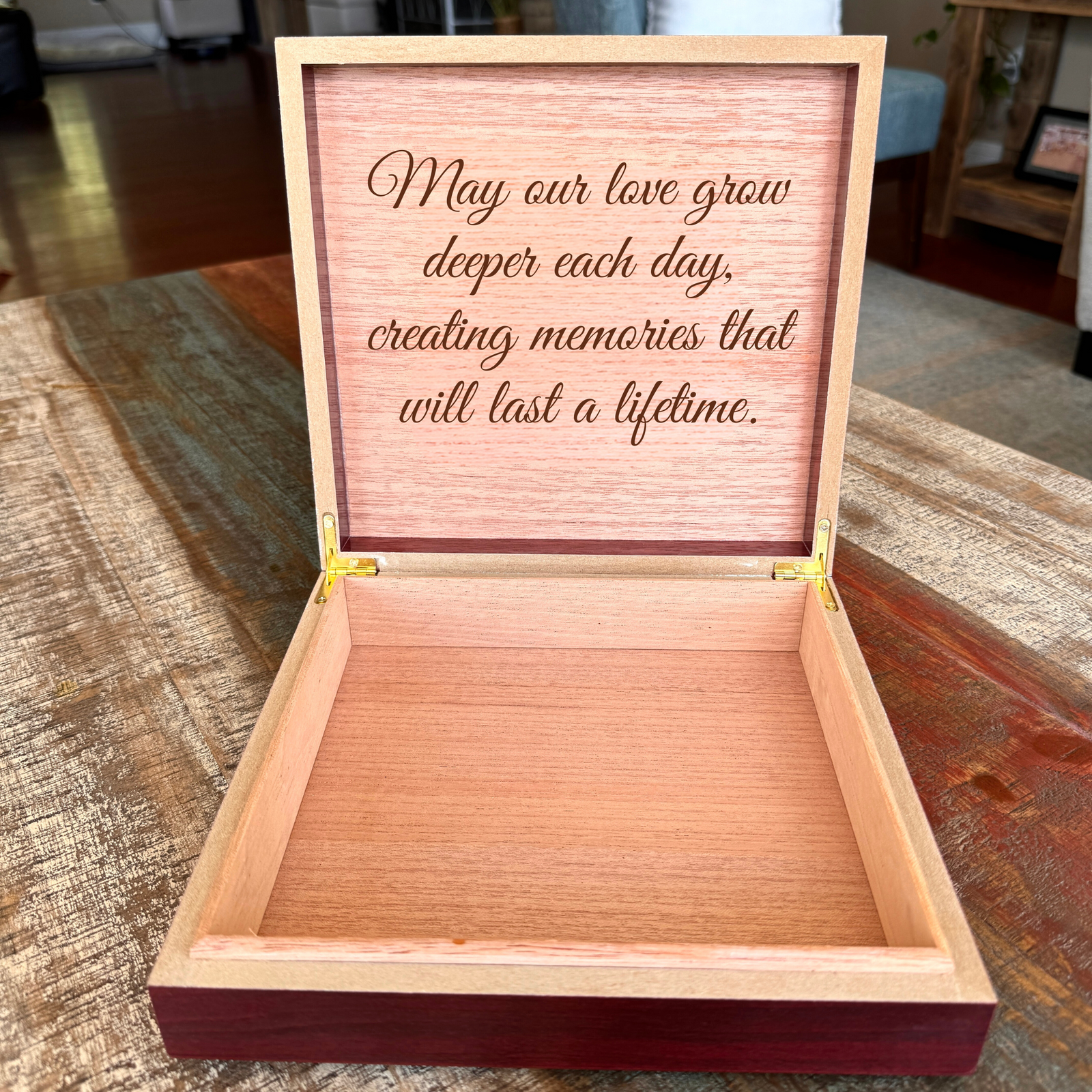 Personalized Wedding Keepsake Box