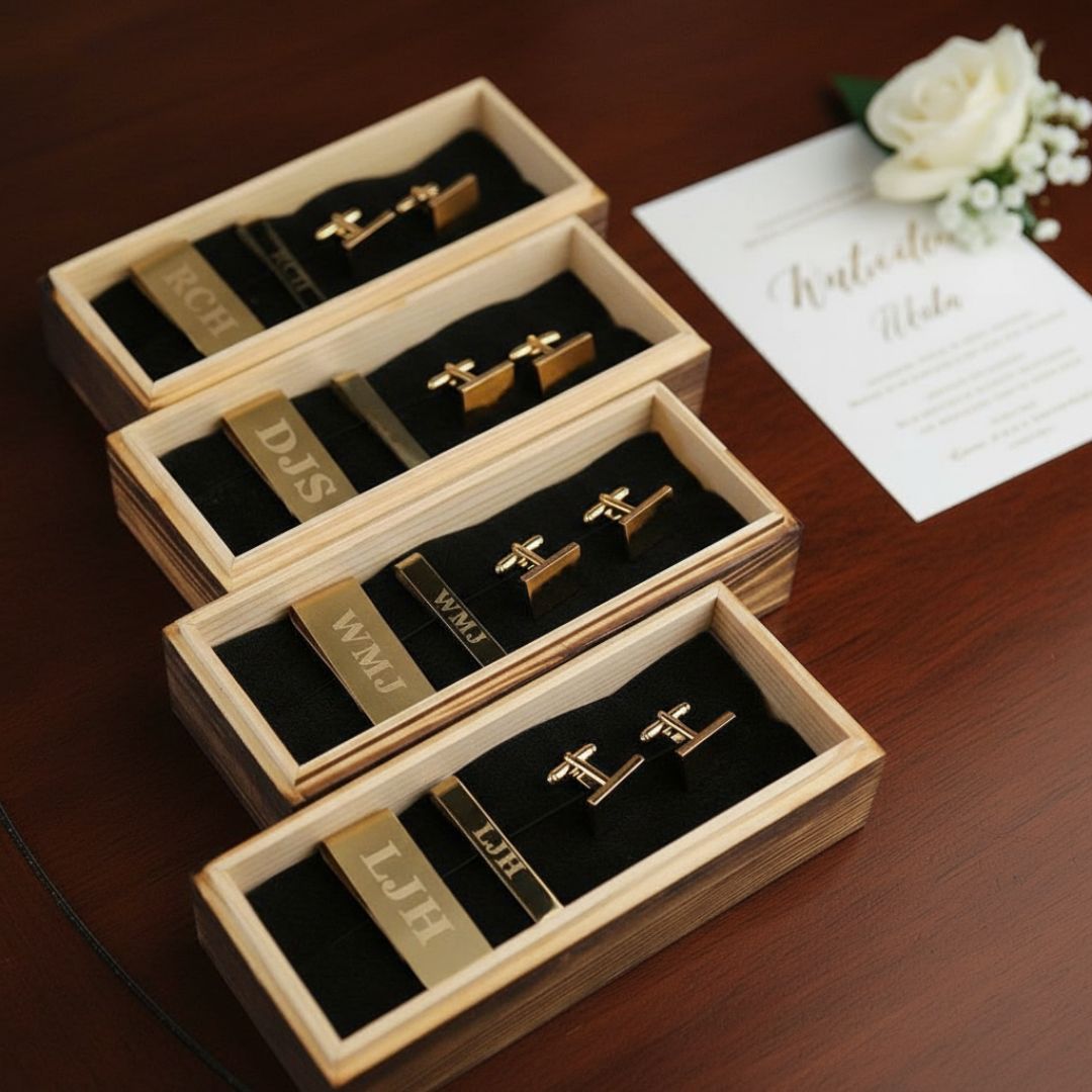 Custom Groomsmen Accessory Set