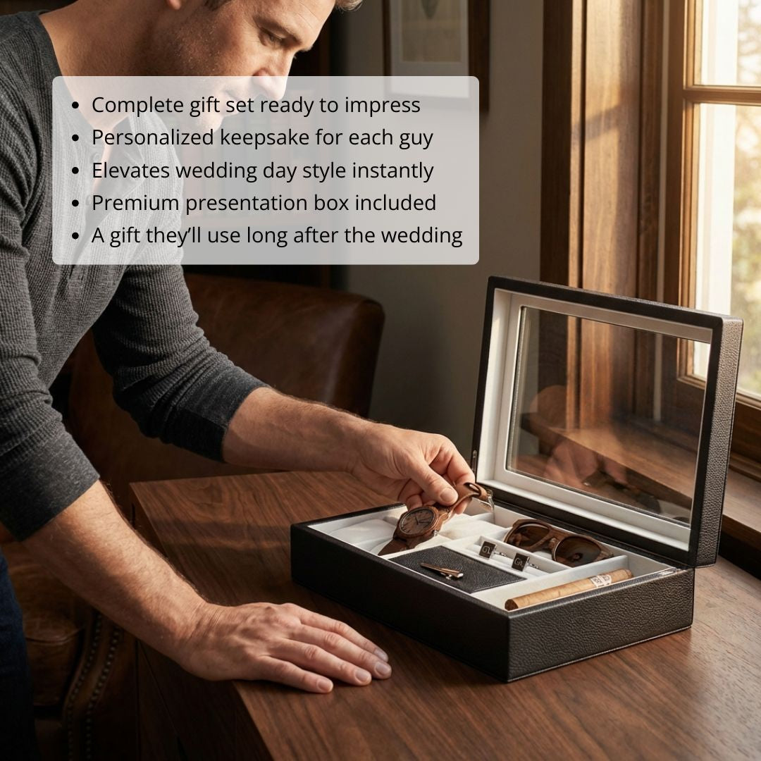 Engraved Organizer Groomsmen Gift Box