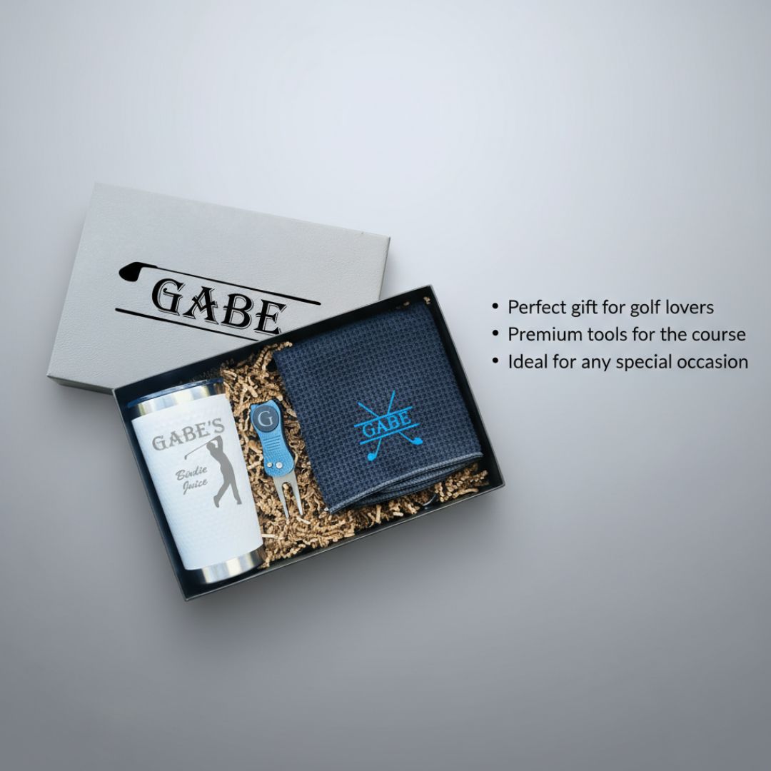 Personalized Golf Groomsmen Gift Box Set