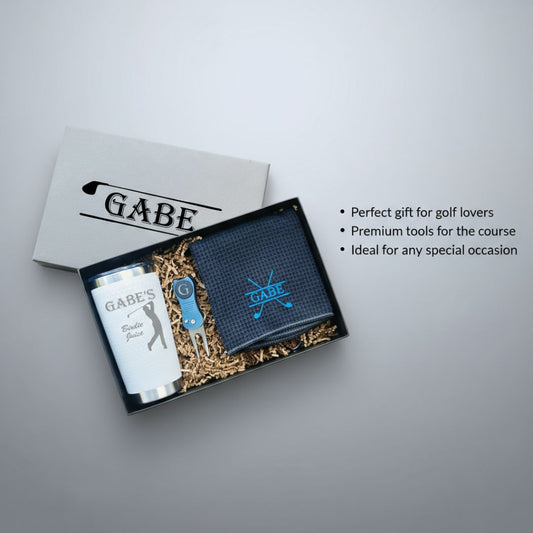 Personalized Golf Groomsmen Gift Box Set