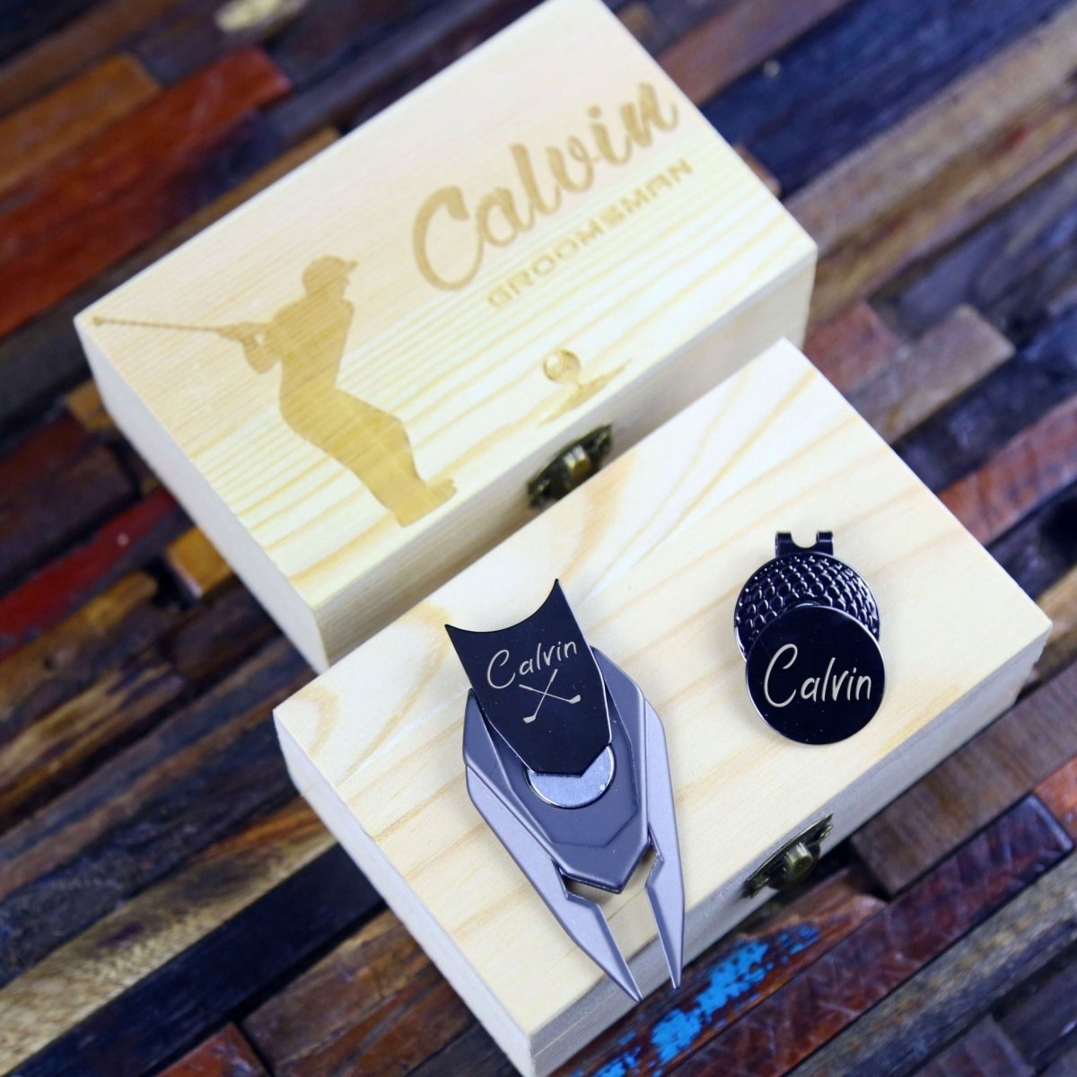 Unique Personalized On the Greens Golf Gift Set Customized Golf Gifts for Men by Groovy Guy