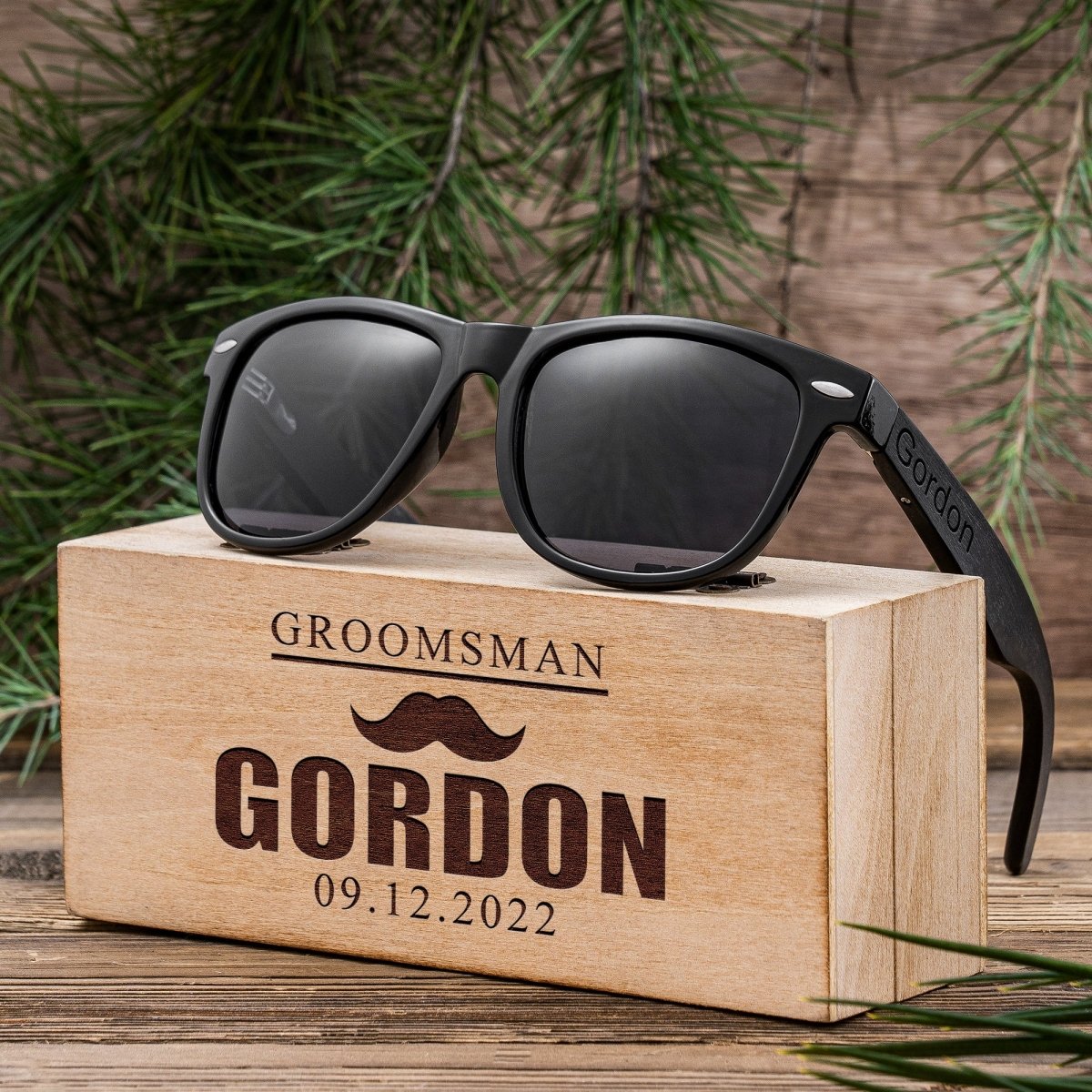 Unique Personalized Topside Sunglasses Customized Wearables Gifts for Men by Groovy Guy
