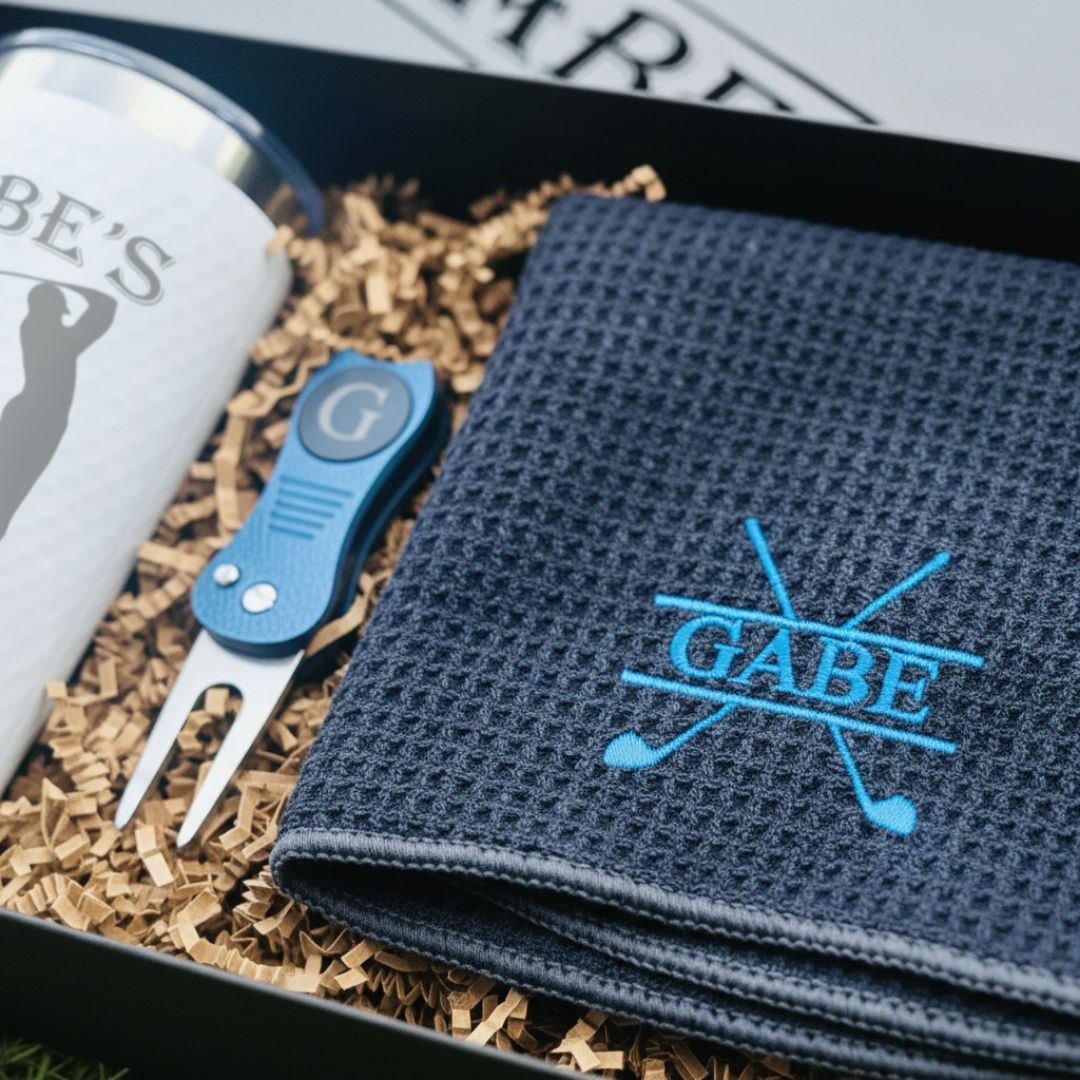 Personalized Golf Groomsmen Gift Box Set