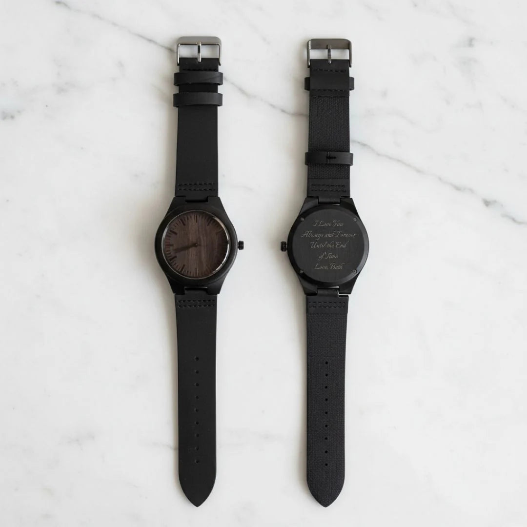 Personalized Keepsake Wood Watch