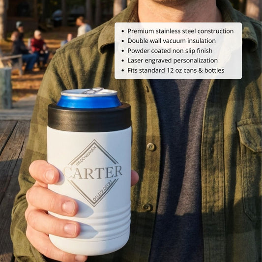 Personalized Groomsmen Can Cooler