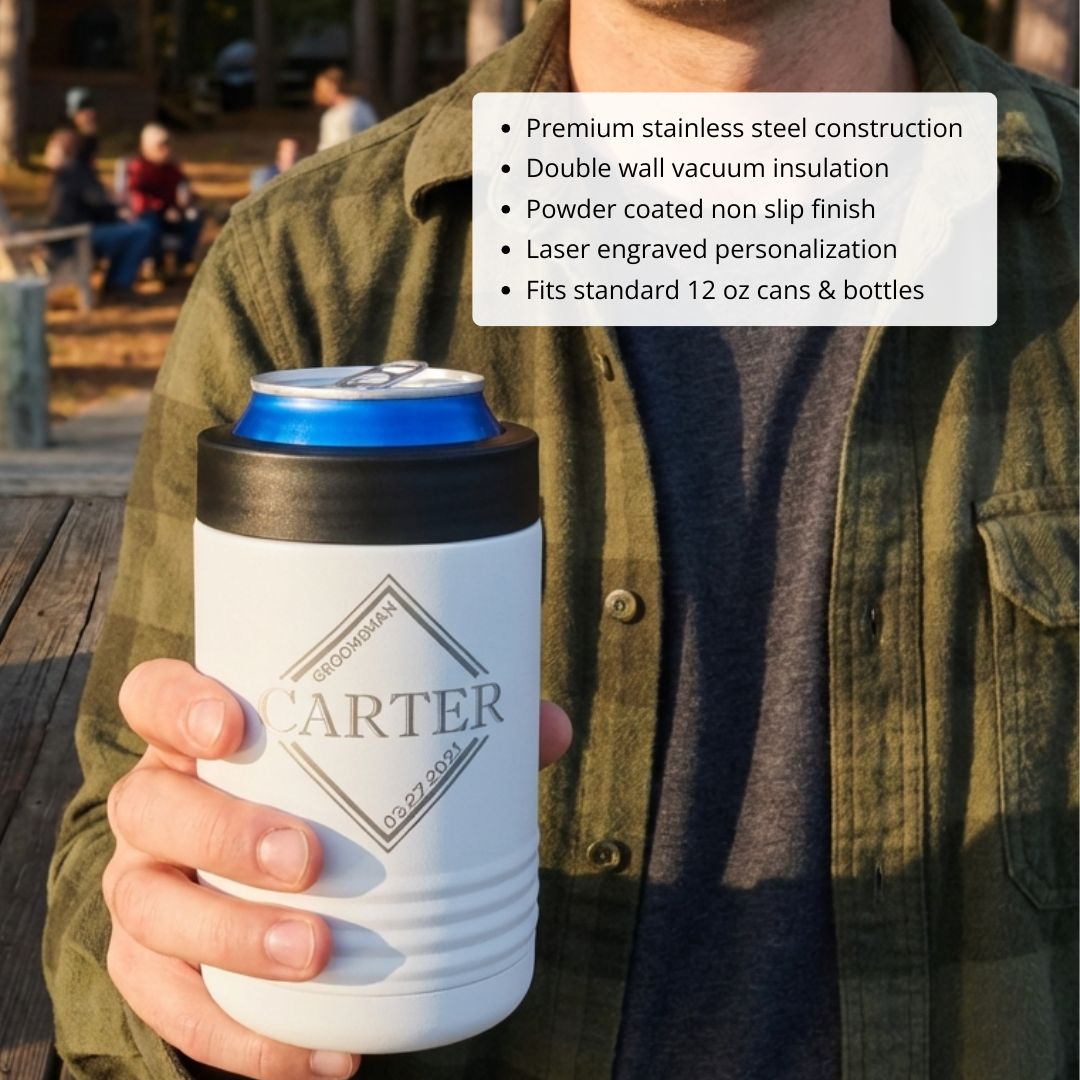 Personalized Groomsmen Can Cooler