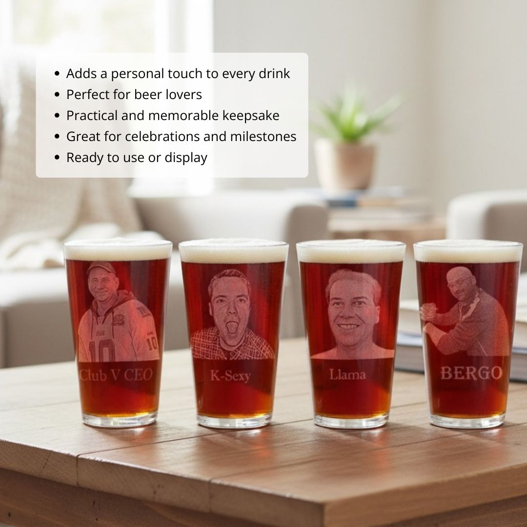 Custom Photo Pint Glass